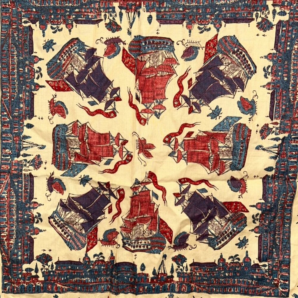 Musee Impressions France Suretoffes du mulhouse French Provencal Boats Scarf